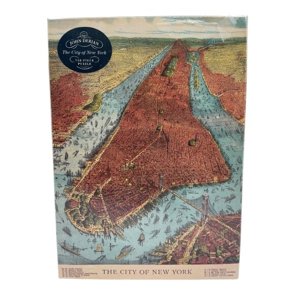 NEW John Derian CITY OF NEW YORK Jigsaw Puzzle 750 Pieces 19 x 26" Sealed - Picture 5 of 6